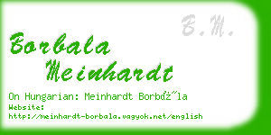 borbala meinhardt business card